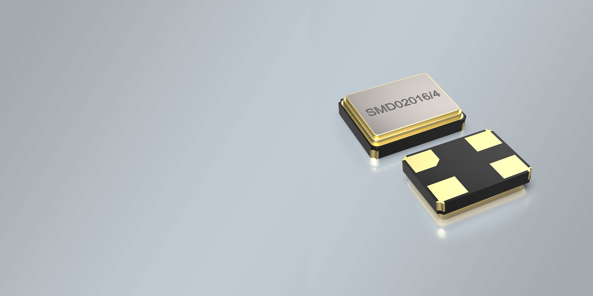 SMD Schwingquarz 2,0 x 1,6 mm im Keramikgehäuse 32.000 MHz, 8pf, 15 ppm, -40/+85 °C